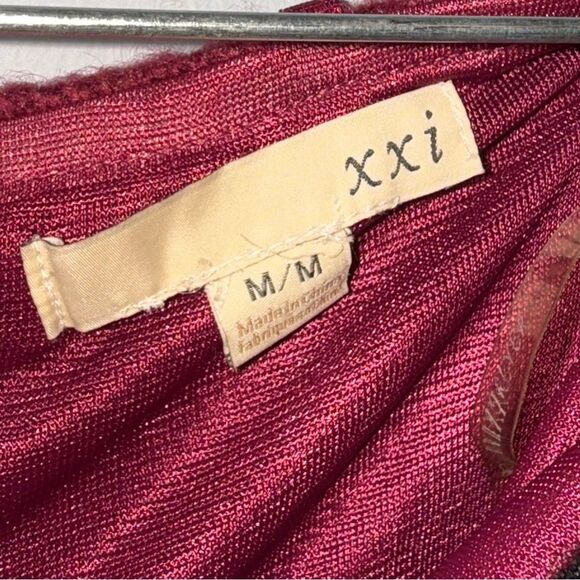 VTG Forever 21 XXI Sweater Tube Top Tunic Babydoll Embroidered sequins Y2K Top M - Picture 4 of 7